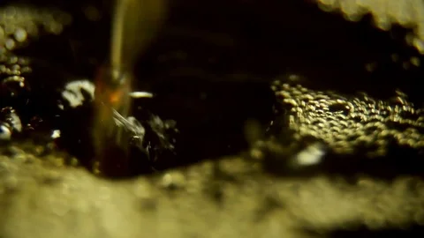 Jet of coffee in slow motion Stock Footage 76250298