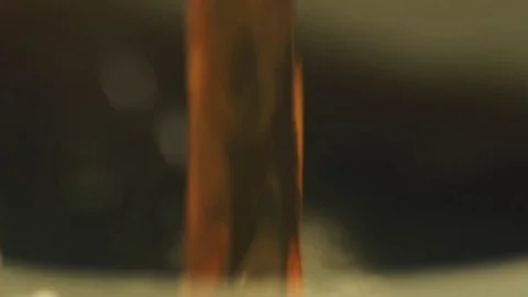 Jet of coffee in slow motion Stock Footage 76250394