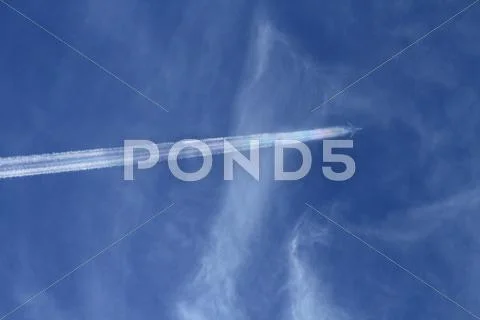 Jet Contrail Stock Photos