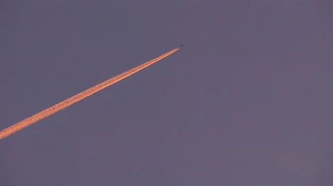 Jet contrails vapour Vidéo 40160235