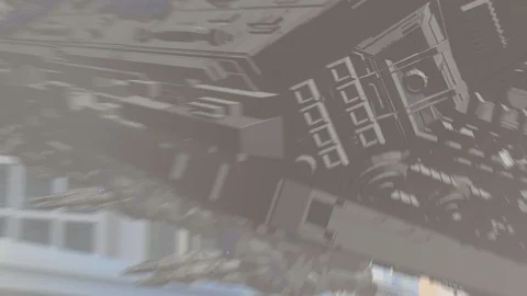 Jet Crash Sci Fi Stock Footage 119360962