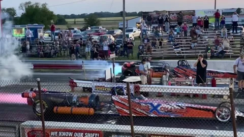 Jet Dragsters Warm Up Stock Footage 251594783