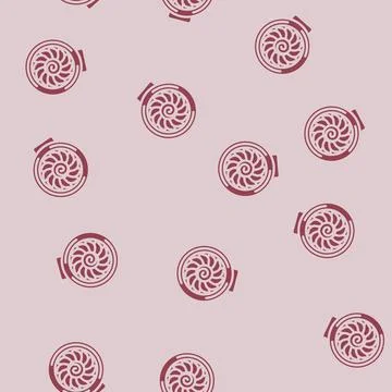 Jet engine aeronautical engineer glyph vector seamless pattern 스톡 일러스트