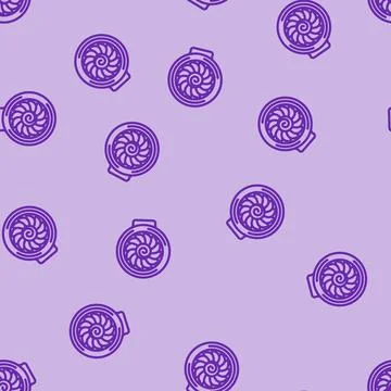 Jet engine aeronautical engineer line vector seamless pattern Stock Illustration