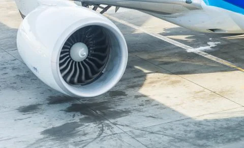 Jet engine of Air plane Stock Photos