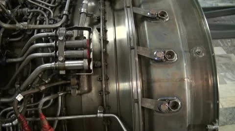 Jet Engine aircraft Stock Footage 10583607