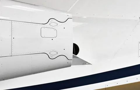 Jet engine on aircraft Stock Photos