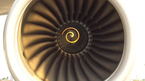 Jet Engine Of An Airplane Vidéo 90512218