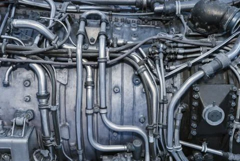 Jet engine close-up Stock Photos
