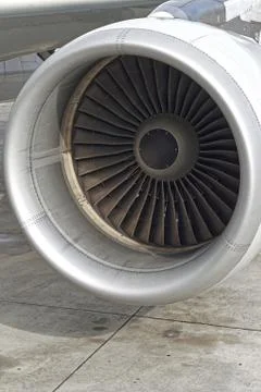Jet engine close up Stock Photos