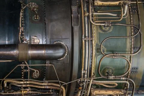Jet engine detail Stock Photos