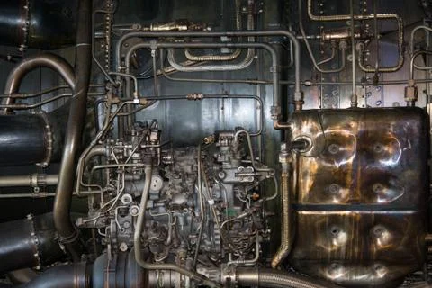 Jet engine detail Stock Photos