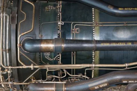 Jet engine detail Stock Photos
