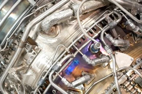 Jet engine detail Stock Photos