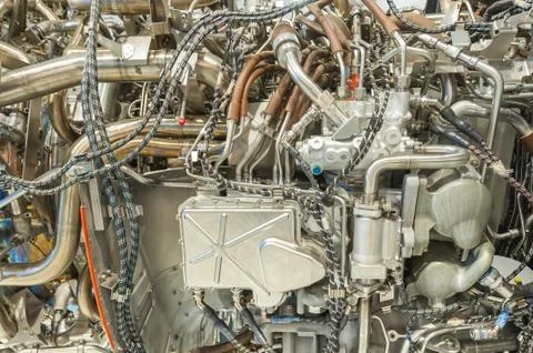 Jet engine detail Stock Photos