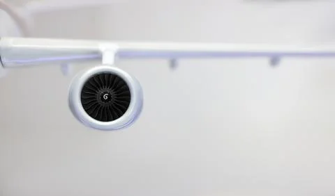 Jet engine. engine on the wing Stock Photos