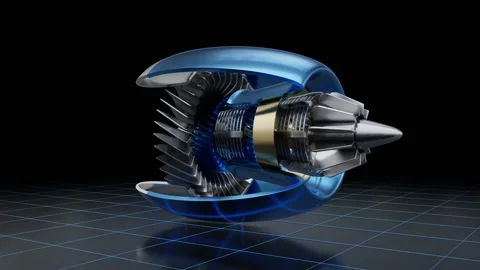 Jet engine 動画素材 204967717