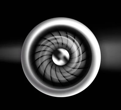 Jet engine front view Jet engine front view. Vector illustration isolated ... Fotos de archivo