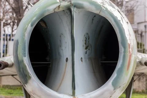 Jet engine inlet Foto stock