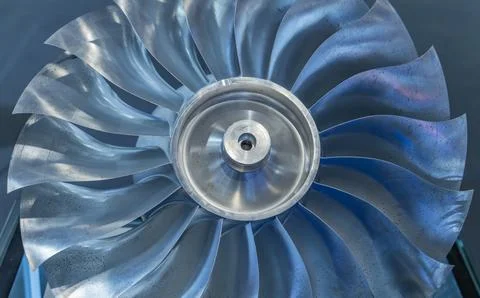 Jet engine, internal structure with hydraulic, aircraft and aerospace industr Stock Photos