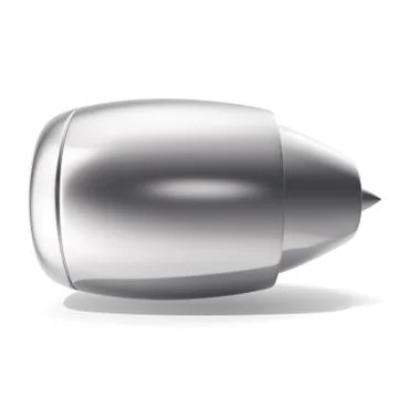 Jet engine isolated on white background. 3d rendering Stock Illustration