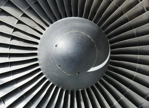 Jet engine nose cone inlet Stock Photos