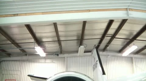 Jet Engine Pan Down Video stock 12591044