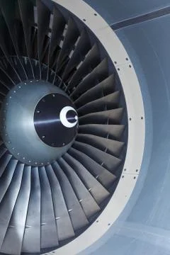 Jet engine passenger plane Stock Photos