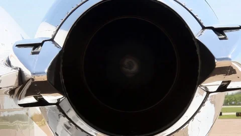 Jet engine slider shot Stock Footage 94498975