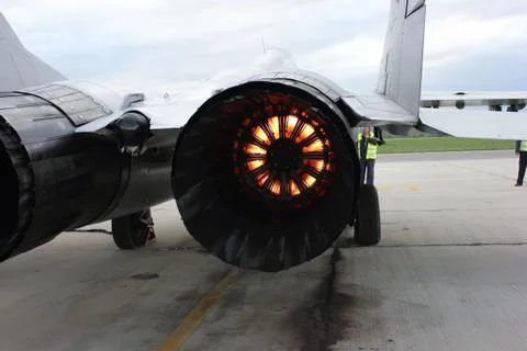 Jet Engine Start Stock Photos
