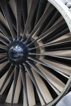 Jet engine view Stock Photos