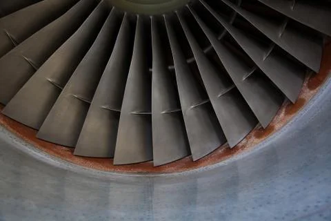 Jet engine view Stock Photos
