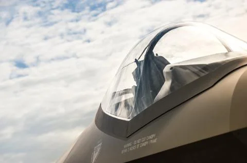 Jet fighter canopy Stock Photos