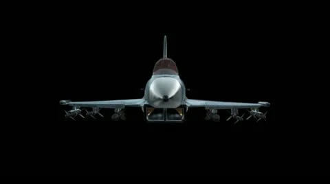 Jet Fighter Front View Stock-Footage 11890199
