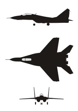 Jet fighter Stock Illustration