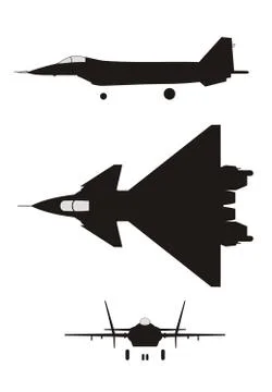 Jet fighter Stock Illustration