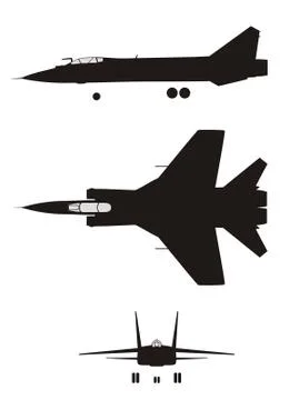 Jet fighter Stock Illustration
