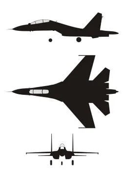 Jet fighter Stock Illustration