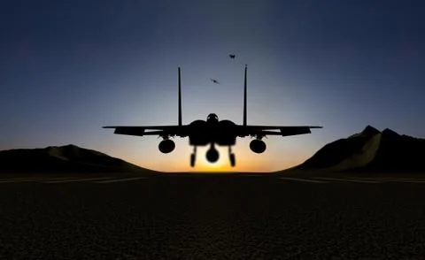 Jet fighter Stock Illustration