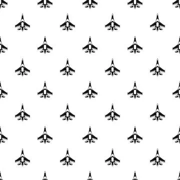 Jet fighter plane pattern, simple style 스톡 일러스트