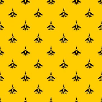 Jet fighter plane pattern vector Stock Illustration