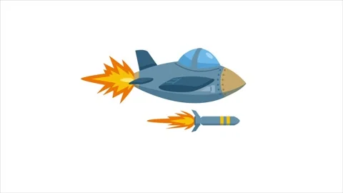 Jet Fighter Release Fire Stock Footage 330759069