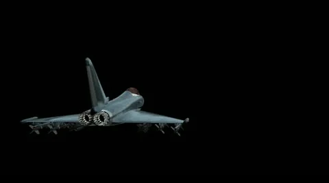 Jet fighter Right Side Behind Stock-Footage 11890197
