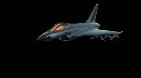 Jet  Fighter Side Top To Bottom Stock Footage 11890238