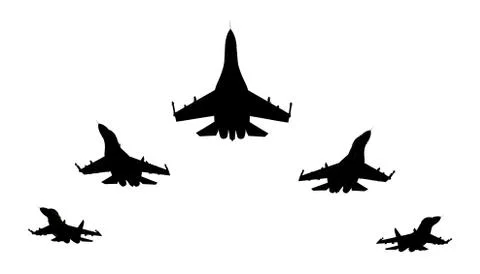Jet fighters Stock Illustration