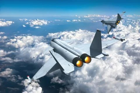 Jet fighters Stock Illustration
