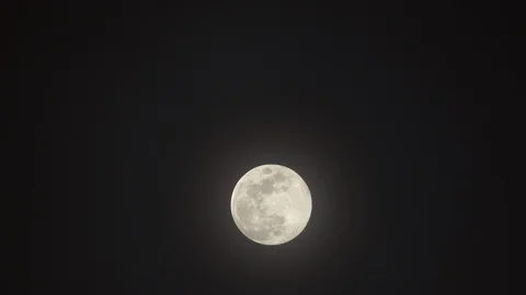 Jet flies across the moon Stock Footage 87915253