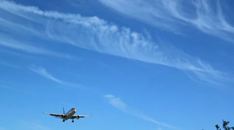 JET FLIES THROUGH FRAME SLO Stock Footage 905147