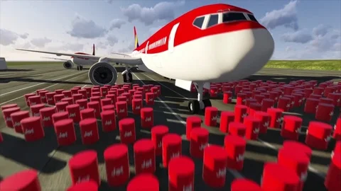 Jet fuel concept Stock Footage 83725547