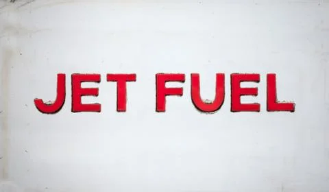 Jet Fuel Sign Stock-Fotos